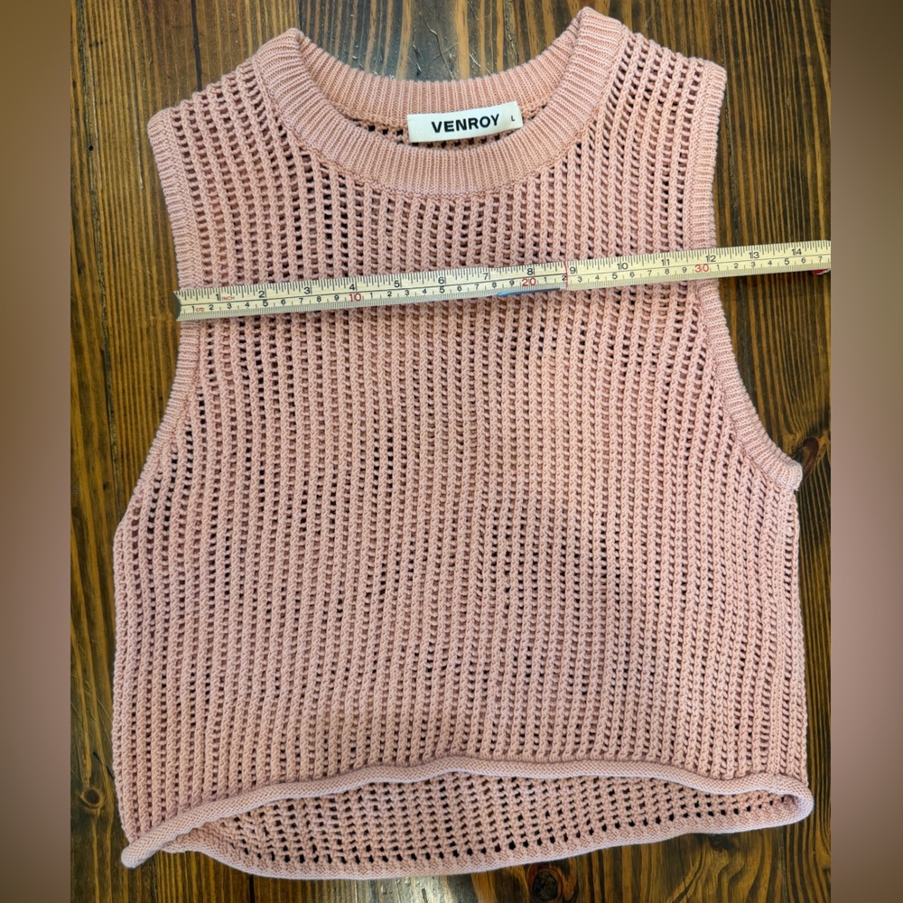 Venroy Knit Set Pink Top L Skirt M Matching Set From Australia - Picture 10 of 13